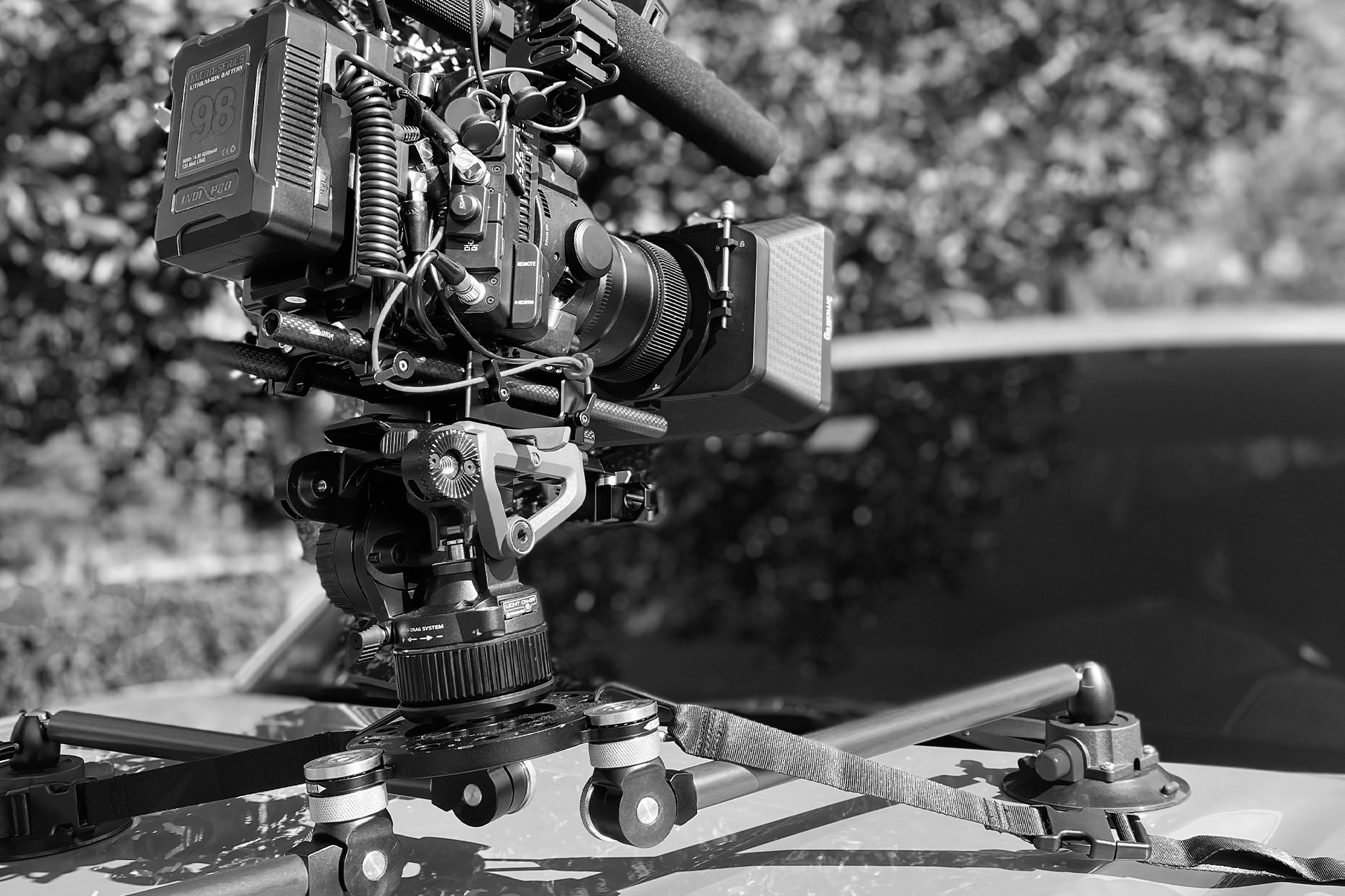 Professional camera vehicle rig by Bindra for dynamic commercial and event videography