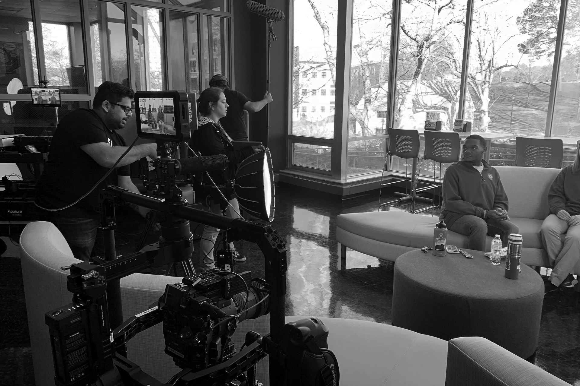 Bindra crew producing social media and marketing campaign video content on location