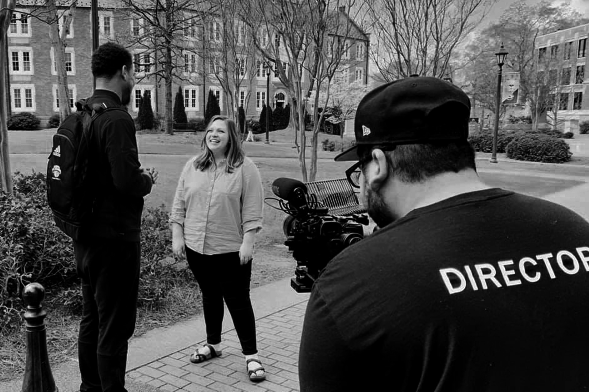 Bindra video production crew filming a commercial for the University of North Alabama